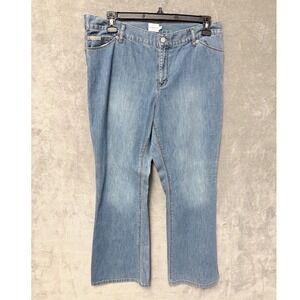 Calvin Klein Jeans Women's Size 16 Low Rise Flare Denim Jeans